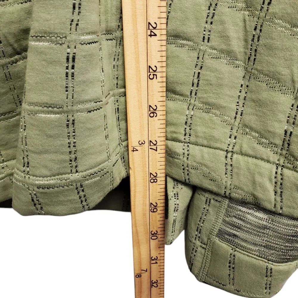 NIKE Yoga Therma-FIT Luxe Jacquard Robe Womens Medium Green Lounge DQ6320-386